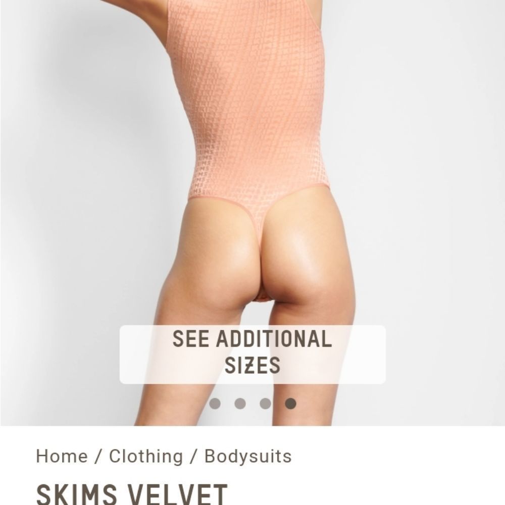 SKIMS Monogram-patterned logo bodysuit - Picture 6 of 10